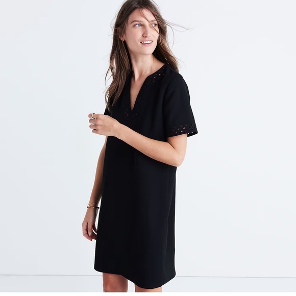 Madewell Dresses & Skirts - Madewell Ballad Tunic Dress Black Size 4
